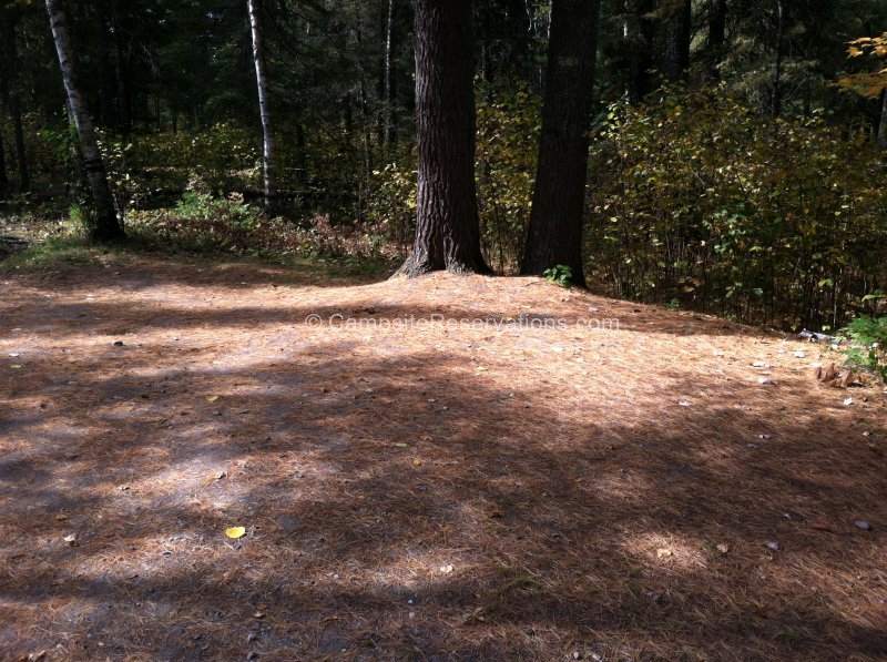 Campsite 02 in Bear Head Lake State Park Campground at Bear Head Lake